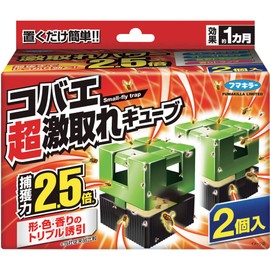 Fumakilla Super Trap Cube, 2 Pieces, Fruit Fly Trap