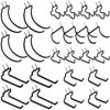 INCLY 24 Pack Heavy Duty Pegboard Hooks, 1/4" Pegboard Drill