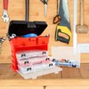Storage Tool Box - Portable Multipurpose Organizer With Main Top