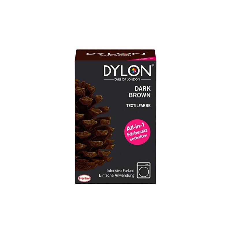 DYLON Textilfarbe, Dark Brown, 1er Pack (1 x 1 Stück)