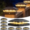 VOLISUN Solar Post Cap Light Outdoor,Solar Fence - Post Lights