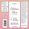 CrystaLac Glitter Glue Adhesive Permanent Bonding Non Toxic Water-Based for