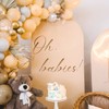 Oh Babies Sign Decal for Backdrop Gold Brown Large,Twins Baby