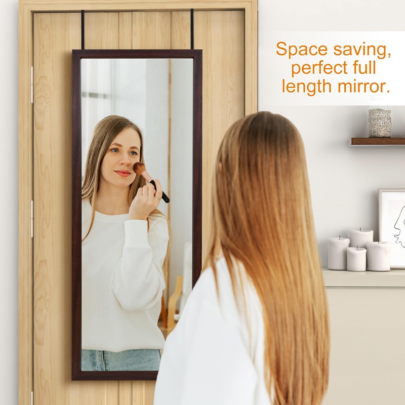 PexFix Door Mirror Full Length 51"x18" Over The Door Rectangle