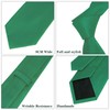 JUNMEISI Men's Ties Solid Pure Color 3.15" (8CM) Necktie Emerald