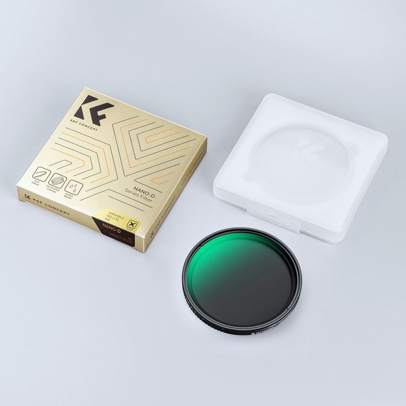 K&F Concept 82mm Variable ND2-32 Filter, 1-5 f-stops ND Lens