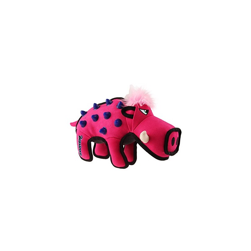GiGwi Duraspikes Extra Durable Dog Toy Pink Wild Boar Interactive