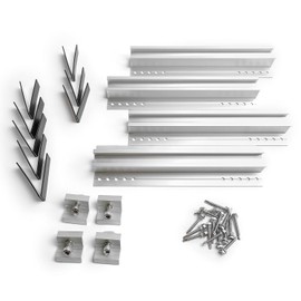 On-Roof Solar Panel Mount Mounting Rails and Clamps Kit Support Brackets for Parallel Solar PV Array DIY Roof Mounting System,for Different Size Panels with Frame Thickness 35mm or Less