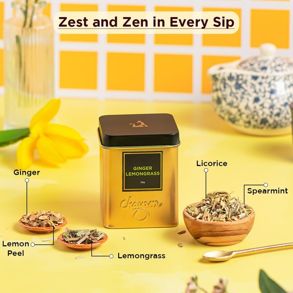 CHAYAM Fenugreek Tea (100g) & Ginger Lemongrass Tea (50g) Tin