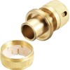 Wzzy Gurden 4 Pieces Brass Hose Connector 19 mm (3/4