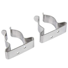 Seachoice Spring Clamps, Pack of 2, Polished Stainless Steel, 1-1.75 in. Size
