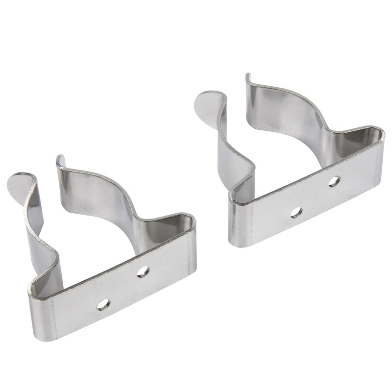 Seachoice Spring Clamps, Pack of 2, Polished Stainless Steel, 1-1.75