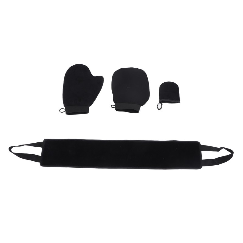 4 Pcs Self Tanner Mitt Velvet Soft Reversible Exfoliating SPA