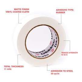 D'Addario Accessories D'Addario Gaffers Tape, White, (PW-GTP-25W)