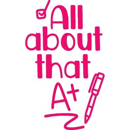 Transparent Decal Stickers of That A+ (Pink) Premium Waterproof Vinyl Decal Stickers for Laptop Phone Accessory Helmet Car Window Mug Tuber Cup Door Wall Decoration ANDSKUSf88394PI080922