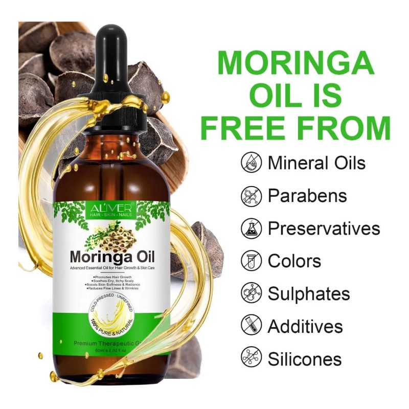 Aceite Moringa Anti Acne+ Estrías +cicatrices+ Cabello Seco Moringa