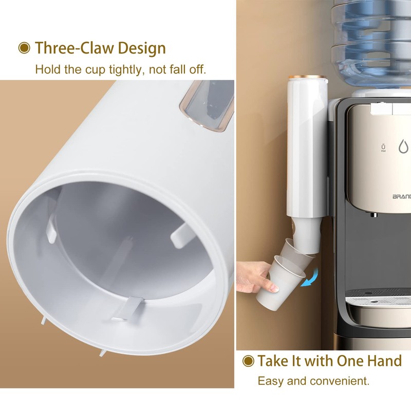 JEEZAO Cup Dispenser/Cup Holder Wall Mounted for Disposable Plastic Cups,