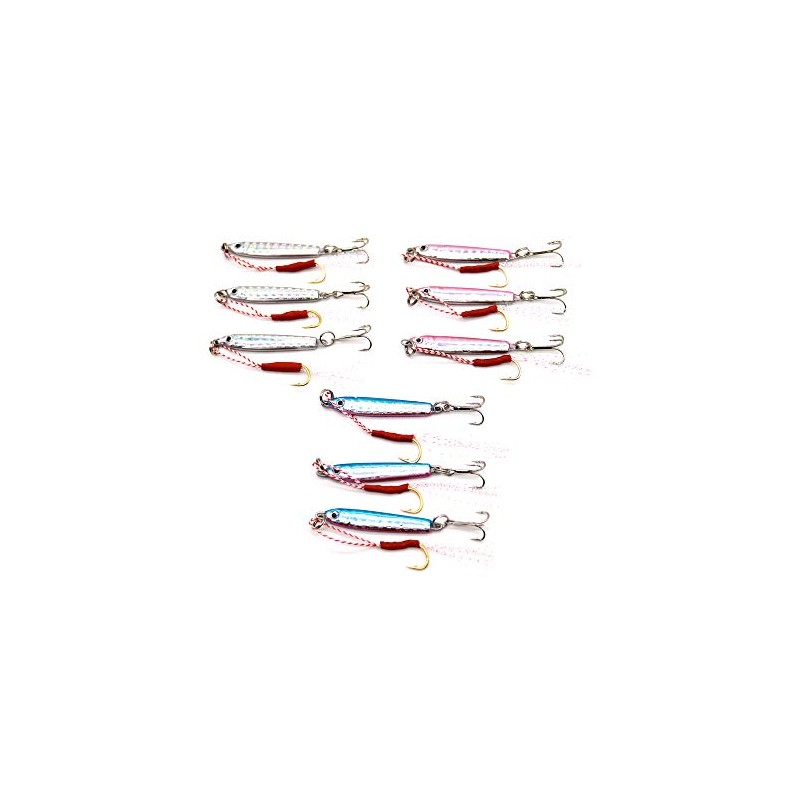 RUNA HISANO Metal Jig Set, 3 Colors x 3 Set,