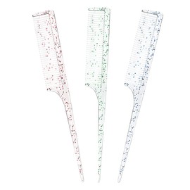 Healeved 3Pcs Tail Combs Transparent Hair Styling Tool for Parting and Braiding Easy to Use Combs for Men and Women for Home and Salon Hairdressing