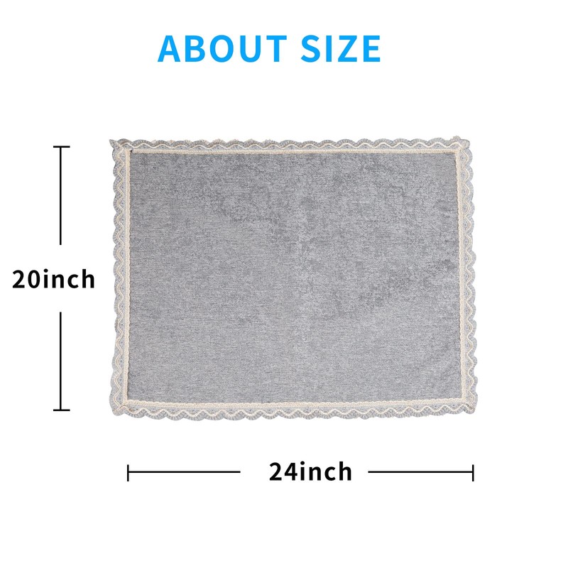 MINJIATEX Couch arm Covers,Non-Slip lace Sofa arm Covers Set of