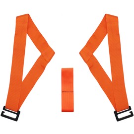 Forearm Forklift FFSNG Sash 2-Person One-Shoulder Lifting and Moving System for Furniture, Appliances, Mattresses or Heavy Objects up to 800 Pounds, Orange