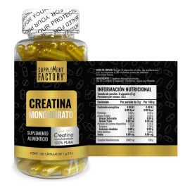 Creatina Monohidratada 100 Cápsulas, Calidad Premium