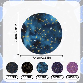 Tinoaly 25 Stück Sensorabdeckungen für Libre 2/Libre 3, 5 Stile Tarot Klebepatches Schweißfeste Wasserdichte Klebepatches Sensoren