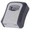 Key Lock Box Curved Aluminum Alloy Large Size Grey Wall