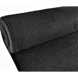 American Terminal Black Color Upholstery Durable Un-Backed Automotive Carpet 48" Wide by 6Yard
