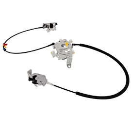 Right Passenger Side Rear Door Lock Latch & Cable for Super Cab Compatible with 1999-2007 Ford F250 F350 F450 Super Duty - Locking Latches Assembly, Upper & Lower - Replaces# 4C3Z28264A00AA, 6C3Z28264