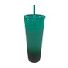 Starbucks Green Gradient Studded Acrylic Tumbler Fall Winter Holiday 2022