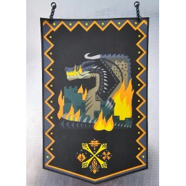 Monster Hunter Fatalis Custom Made Cloth Banner