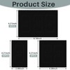 Tondiamo 20 Pcs Black Wall Insulation Gasket Rectangle Wall Plate