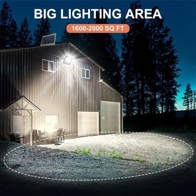 UMEXUS 600W LED Solar Flood Lights Outdoor Street Light Dusk