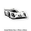 4 x Small 50mm 'Race Car' Permanent Sticker Decals for