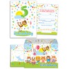 JuNa-Experten Set of 10 Invitation Cards, Envelopes, Bags, 5th Birthday