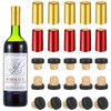 100 Pcs Wine Bottle Cork Stopper Plastic Top Kits, 50