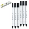 DOLLAR XFine Fineliner Pens, BLACK, Ultra Fine Point (0.3mm), Pack
