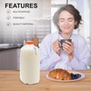 MT Products 64 Oz. Empty HDPE Plastic Juice/Milk Bottles with