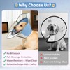 Soft Dog Cone Collar After Surgery Recovery,Adjustable E-Collar with Removable