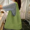 Clapoyis Large Capacity Knit Tote Bag, Shoulder Bag, Knitting, Crochet,