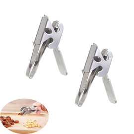 NentMent 2 Pack Pine Nuts Cracker Mini Portable Pistachio Crackers Nutcracker Opener Clip Sheller Peeling Plier Peeler for Melon Seed Roasted Sunflower Seeds Salted Pumpkin Seeds
