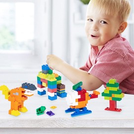 Lekebaby Building Bricks, 300 Pieces Classic Building Blocks Refill Packs Compatible with All Major Brands(No Baseplates Included), Construction Gifts Presents for Boys Girls 6 Years Old and Up