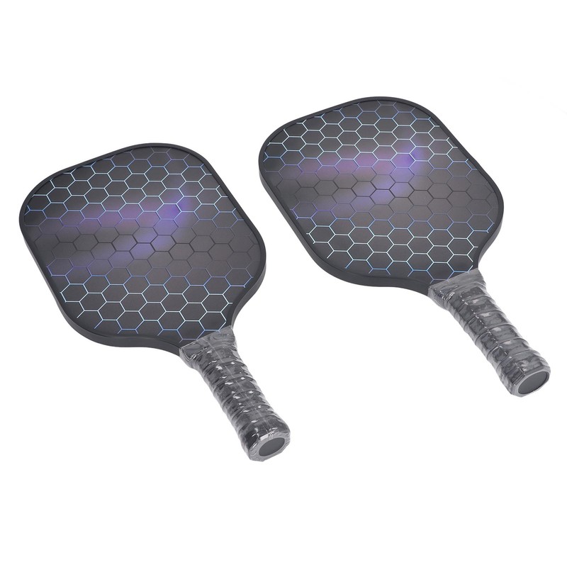 2PCS Pickleball Paddles Set Fiberglass Lightweight Pickle Ball Rackets with