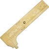 FindingKing Brass Gauge Bead Ruler Measure & Convert Inches/Metric