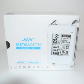 MetaWatch New Meta Watch MW3001 Fitness Monitor Frame White Bluetooth Smartwatch