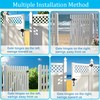 Double Side Gate Latch, Aluminum Self Locking Gate Latch for