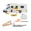 Bbcuepro 12FT RV Propane Quick Connect Hose - Quick Disconnect