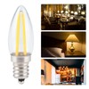 10Pcs E12 Long Filament Small LED Light Bulbs Dimmable Lamp