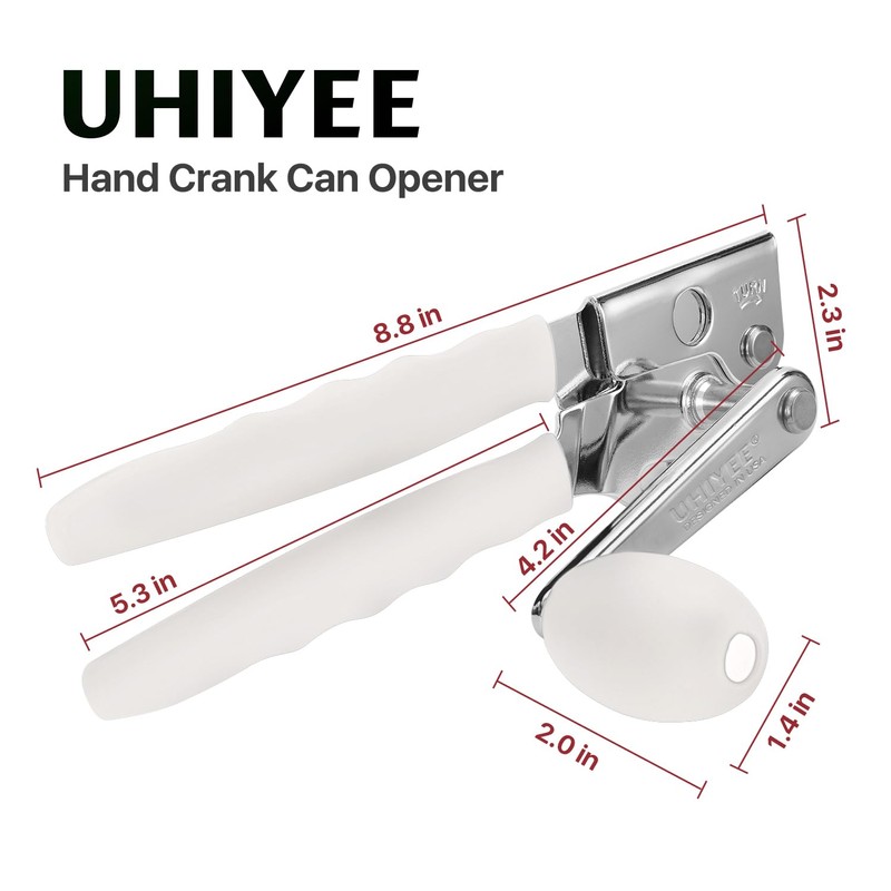 Commercial Can Opener, UHIYEE Hand Crank Can Opener Manual Heavy